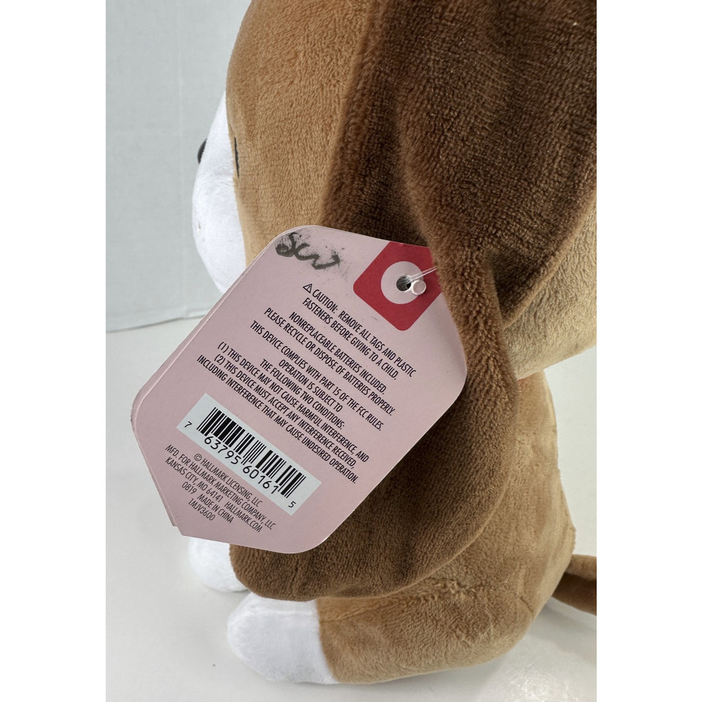 Hallmark Singing Puppy Dog I Like Big Hugs 2 Baby Got Back Plush 12" Musical EUC - Picture 10 of 11